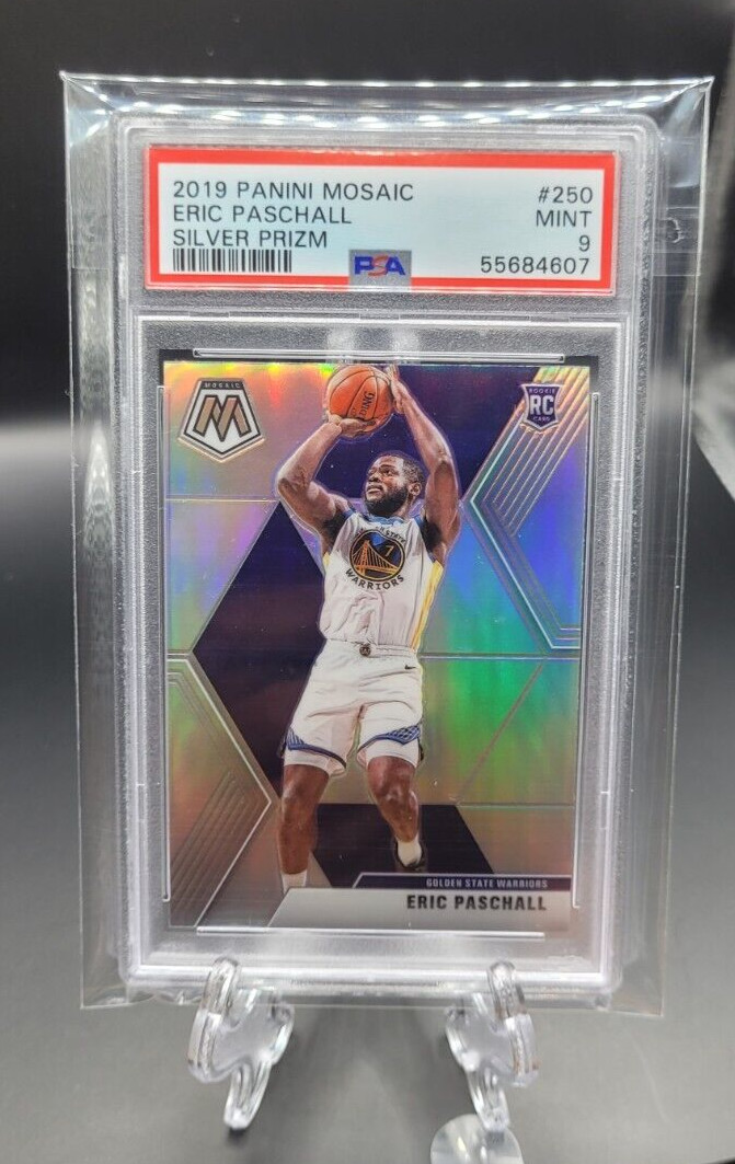 2019 Panini Mosaic Eric Paschall Silver Prizm PSA 9 #250 RC