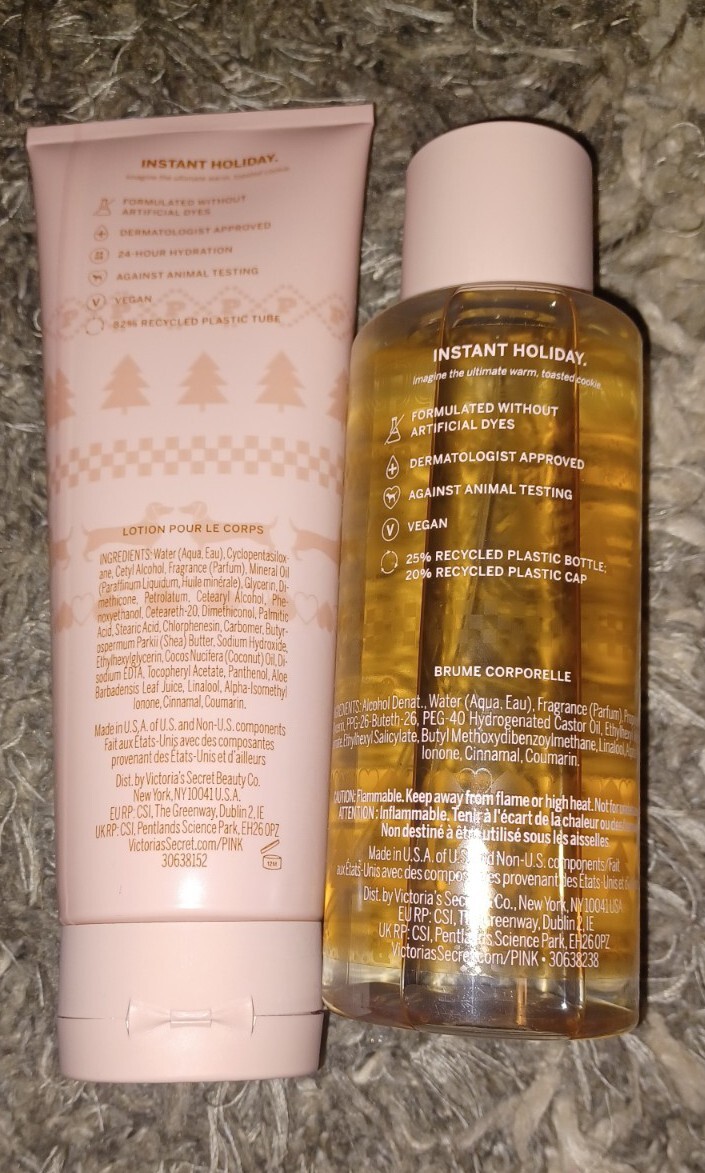 VS Pink Spiced Vanilla Splash body mist & lotion set BRAND NEW | eBay