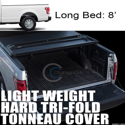 Fits 15 21 Ford F150 8 Ft Long Truck Bed Lightweight Hard Tri Fold Tonneau Cover Ebay