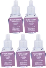 5 Better Homes & Gardens SUGARED LAVENDER TWIST Fragrance Oil Refill Bulbs