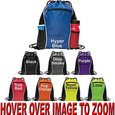 String Drawstring Backpack Cinch Bag Pack Tote Gym Travel School Locker