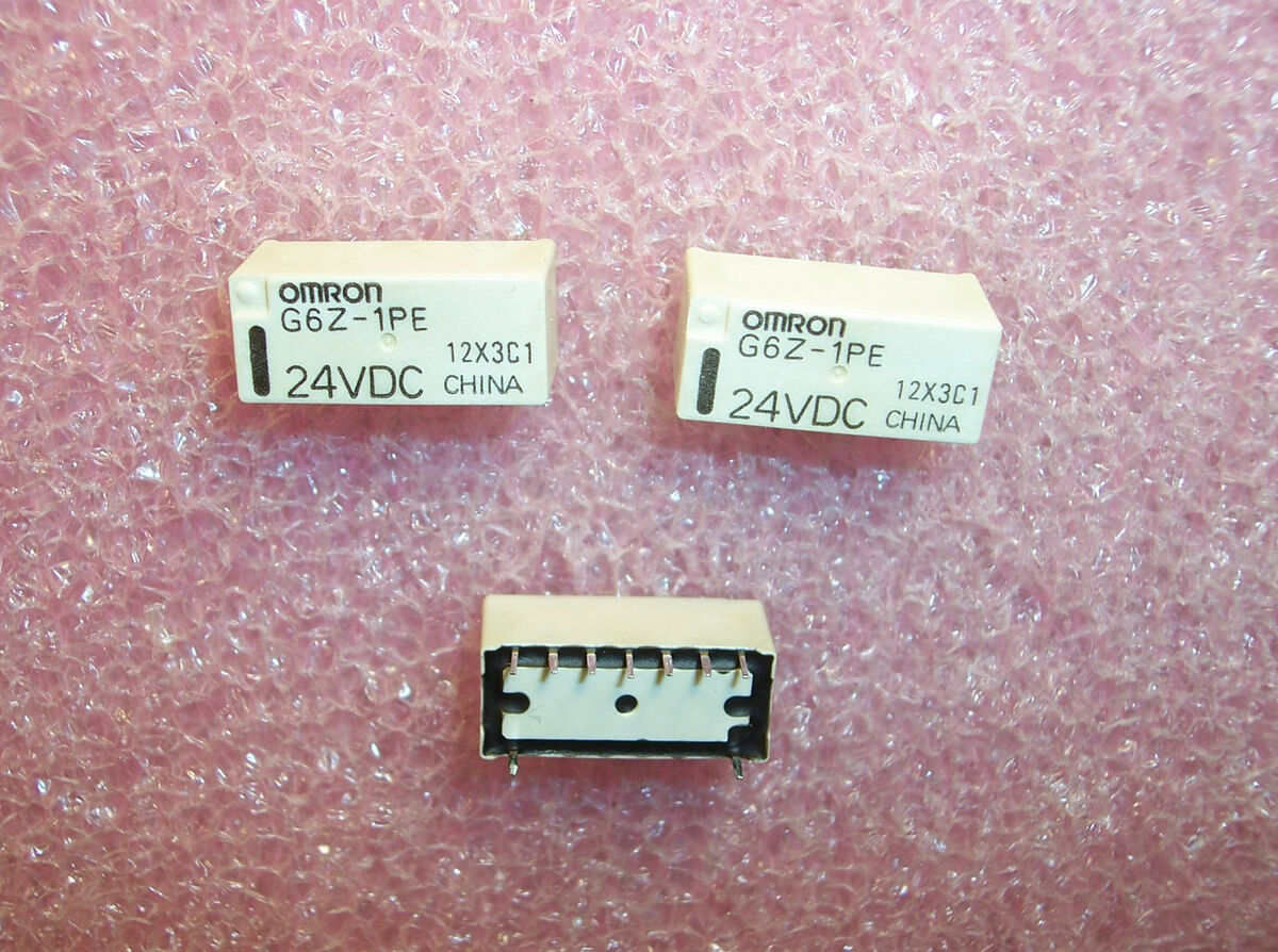QTY (25) G6Z-1PE-DC24 OMRON HIGH FREQUENCY SIGNAL RELAYS QTY (25) G6Z-1PE-DC24 OMRON HIGH FREQUENCY SIGNAL RELAYS