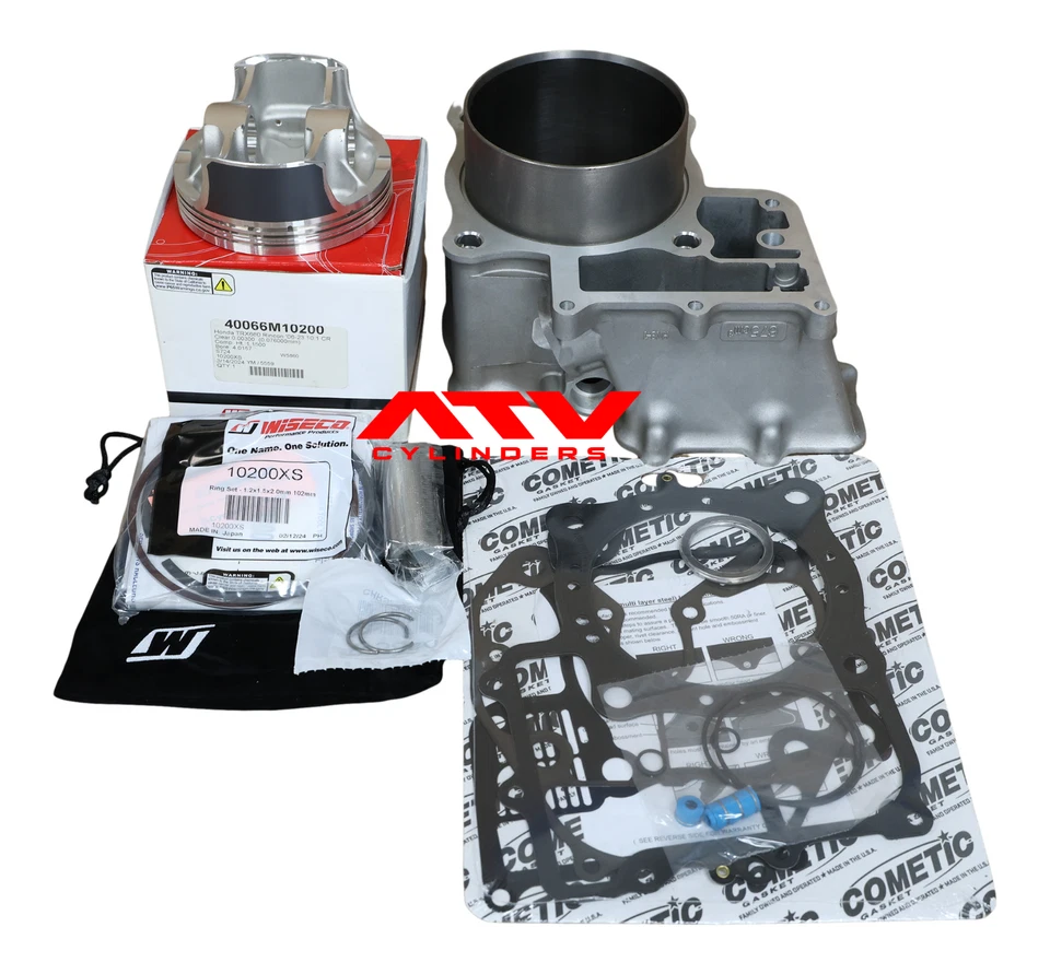 06-21 Honda Rincon 680 MUV700 SXS700 Pioneer Cylinder Jug Wiseco Piston Gaskets — 第 3/3 张图片