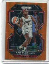 2022 PANINI PRIZM WNBA ORANGE PRIZM AARI MCDONALD #19 ATLANTA DREAM SP 47/49