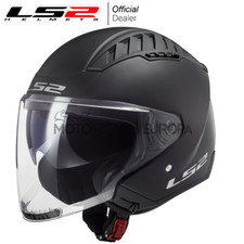 Casque Jet LS2 Copter II Noir Mat Homologué Moto Scooter Double Visière