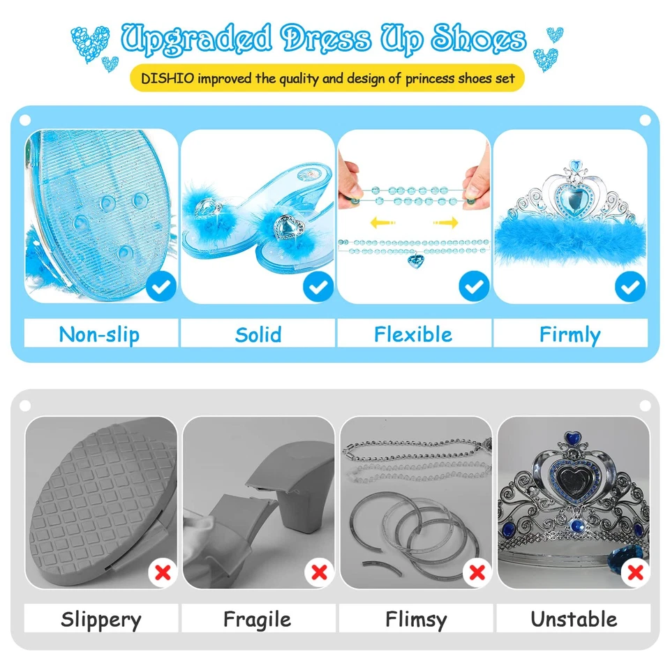 Niñas Princesa Zapatos de Vestir y Joyería Boutique Mejorados Princesa Zapatos y... Foto 2 de 4