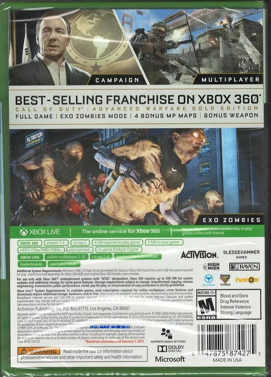 Call of Duty: Advanced Warfare (Gold Edition) - Xbox 360