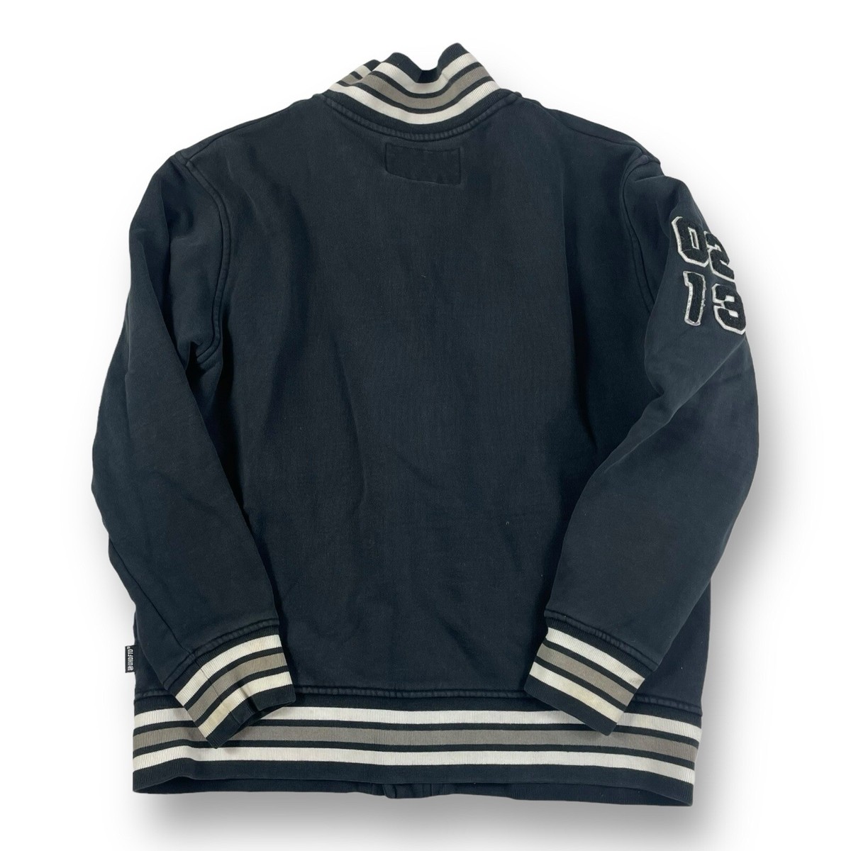 【HI FI FNK】Draft Pigment Snap Jacket Undefeated 5 Strike Varsity Jacket Snap Button Cotton Black
