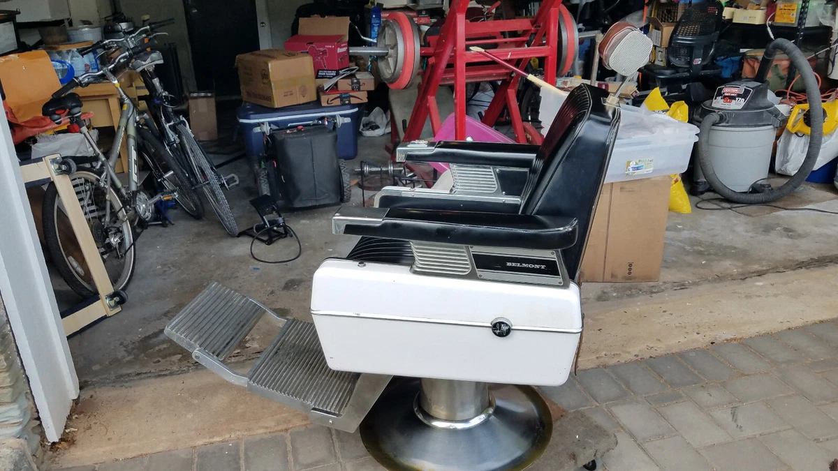 vintage Belmont barbers chair eBay