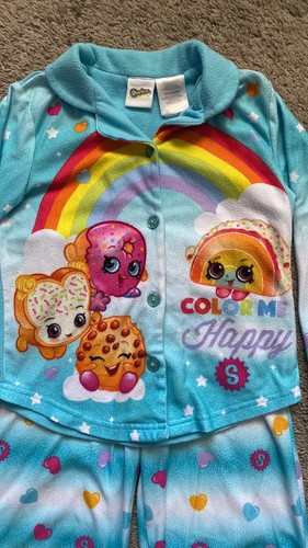 Shopkins 2 piece pajamas set size 6/6x girls  - Picture 5 of 16