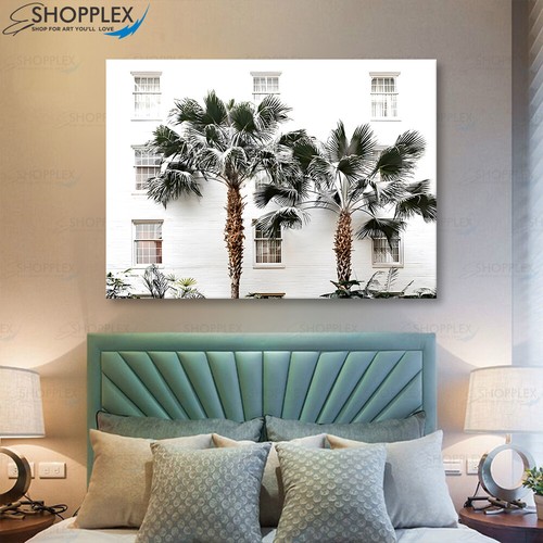 Tropical Beach house Palm Tree Home Decor Single pc Art Canvas Print Wall Art - Picture 7 of 10