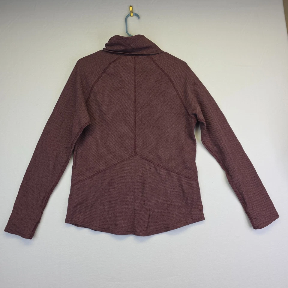 Suéter Kuhl Mujer M Petra Púrpura Cuello Alto Térmico Tejido Gofre Acogedor Cabincore Foto 2 de 4