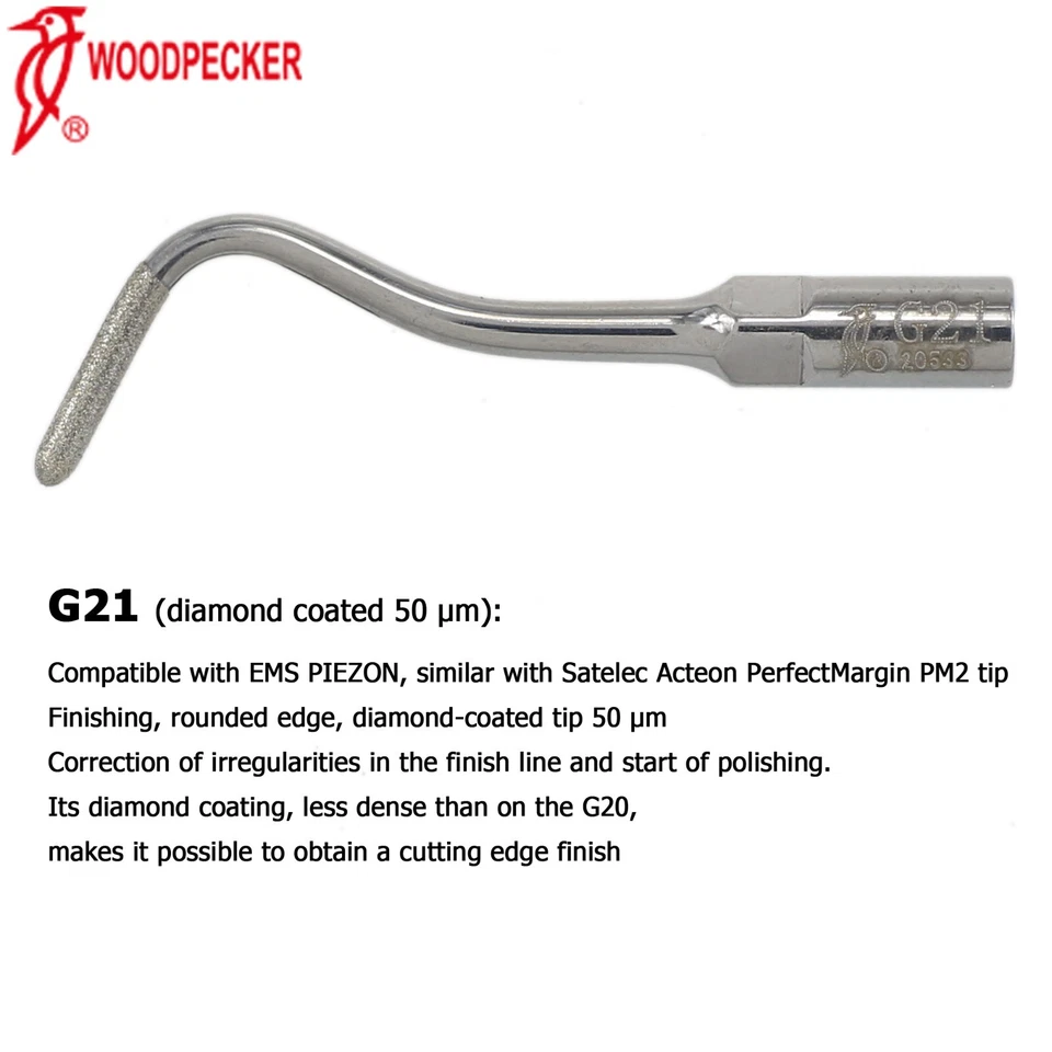 Woodpecker Dental Ultrasonic Piezo Scaler Tips Cavity Shoulder Preparation EMS - Image 3 of 4