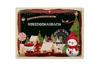 Blechschild Weihnachten GrüßE Aus Herzogenaurach Geschenk Deko 40X30 Cm
