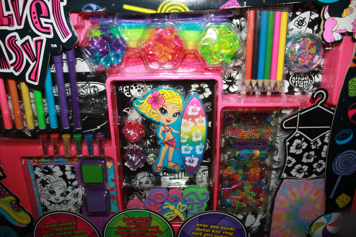 LISA FRANK Posh Velvet Fantasy Stationary Set Fab Friends Cassie Circa 2000 New