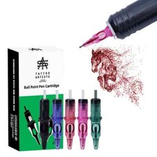 5/10/20PCS Tattoo Cartridge Needles Ballpoint Pen Drawing for Tattoo Pen Machine