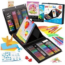 Art Supplies, 272 Pack Art Set Drawing Kit for Girls Boys Teens Artist, Black