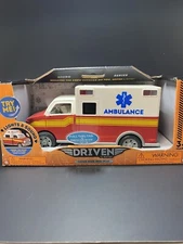 Ambulance Emergency Vehicle With Lights And Sounds. Battat Micro Series