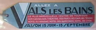 OLD BRAND PAGES MEDICAL ADVERTISING BOOKMARK ALS LES BAINS SPA RESORT