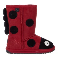 EMU Australia Unisex-Child Ladybird Sparkle-KK10111-RED Brand New