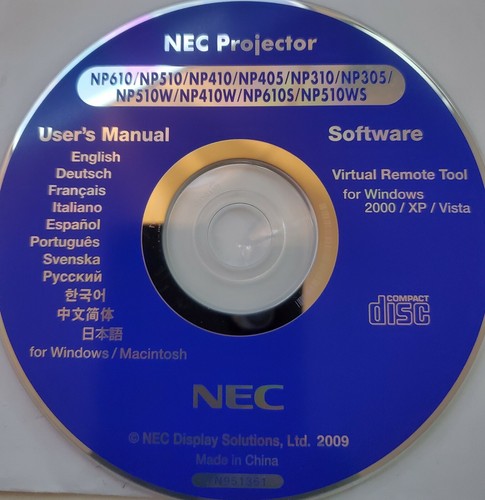 NEC Portable Projector User Manual - Picture 2 of 5