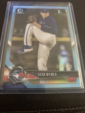 2018 Bowman Draft Chrome Sky Blue Refractor /402 Sean Wymer #BDC-157 BLUE JAYS