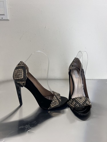 Rachael Roy Tribal Open Toe Suede Shoes Sz 8 - Picture 7 of 12