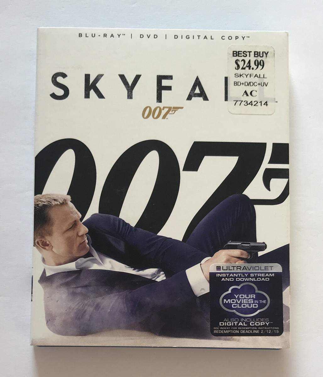 James Bond 007 Skyfall (Blu-ray/DVD, 2013, 2-Disc Set) With