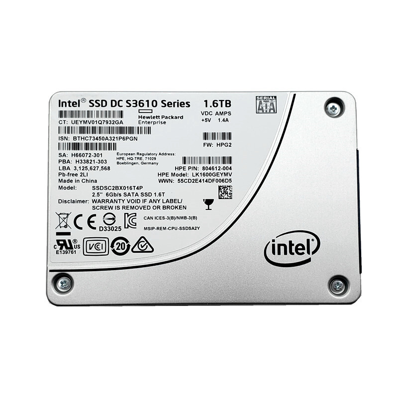 Intel DC S3610 Series 1.6TB SSD 02CC4N 2.5