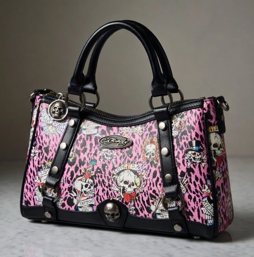 Ed Hardy Leather Exterior Medium Bags & Handbags for Women for