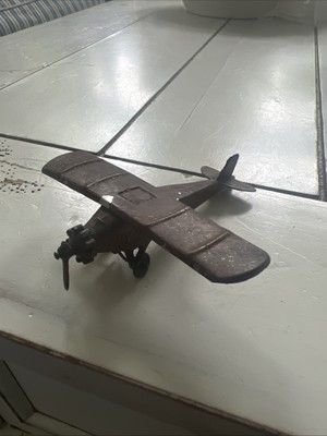 TOOTSIE TOYS Brown 1930s VINTAGE AERO PLANE U.S.A MADE USED