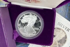 1989 PROOF AMERICAN SILVER EAGLE $1 DOLLAR COIN + COA+BOX, ESTATE SALE #0101