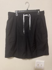 St John s Bay Black Swim Trunks Size Large