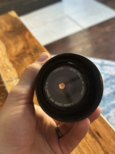 Vintage Canon FD 50mm 1:2 f2 Lens FD-Mount Good Shape