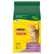 GO-CAT Adult Dry Cat Food Chicken and Duck 10kg Pack 10 kg (Pack of 1)  3.95 per kilo