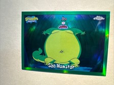 2025 Topps Chrome SpongeBob Squarepants Sea Monster Kelp Green Refractor #171