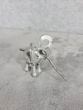 Handcrafted Metal Elephant Sculpture Nuts and Bolts Safari Animal Gift 2.75"