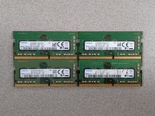Lot of 4 Samsung 8GB 1Rx8 PC4-2400T DDR4 SO-DIMM Laptop RAM M471A1K43CB1/BB1-CRC
