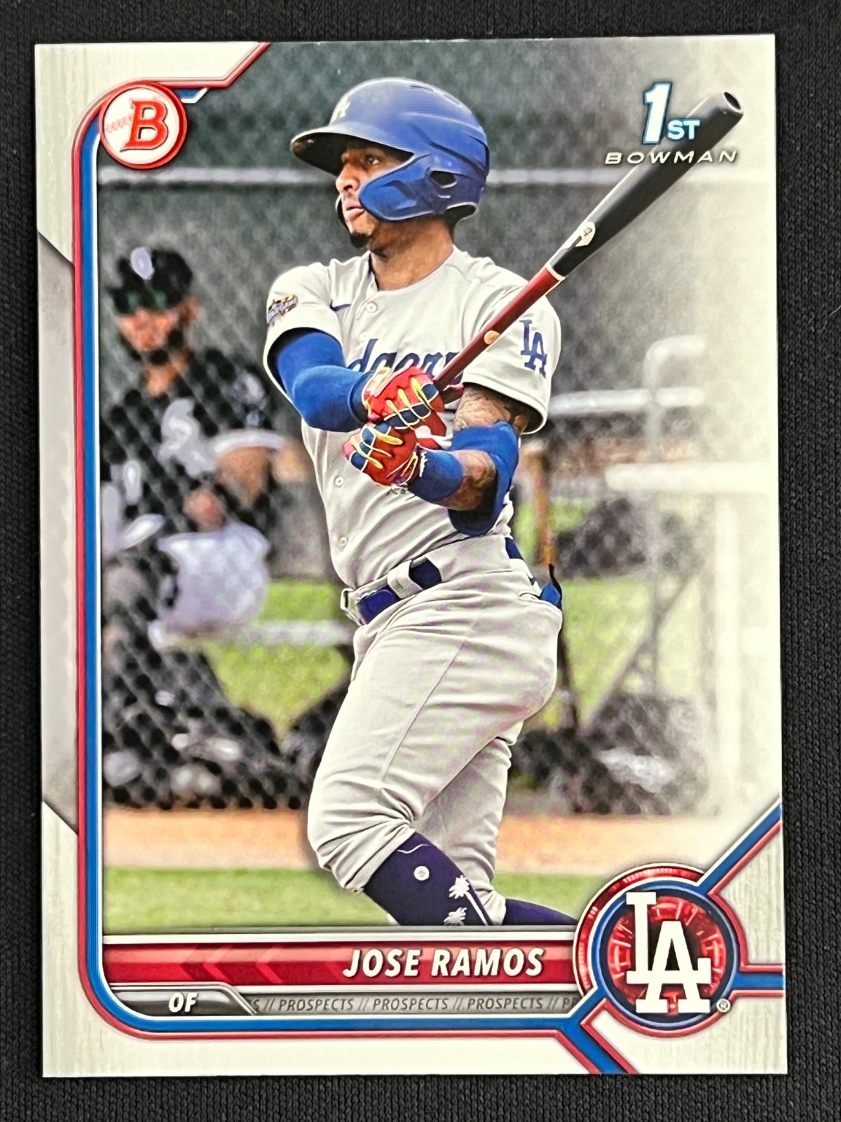 3 Card Lot Jose Ramos 2022 Bowman Prospects BP-129 Los Angeles Dodgers