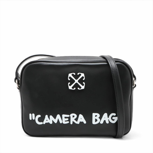 Off-White leather shoulder bag black