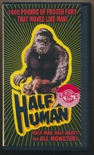 Half Human (1958) John Carradine Japan Cult Horror HTF Rhino Video Cut Box VHS