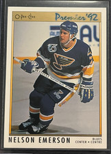 1992 O-PEE-CHEE PREMIER 92 #138 NELSON EMERSON ROOKIE CARD. rookie card picture