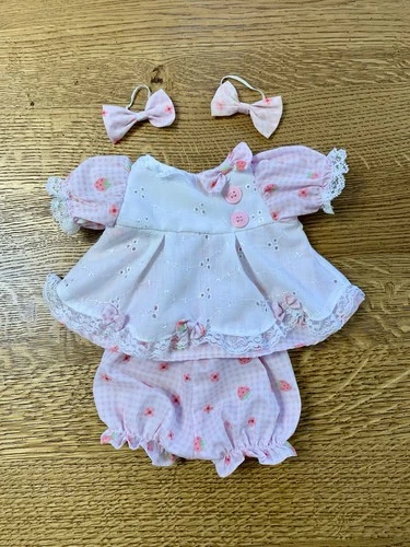 Vintage Cabbage Patch Kids Rare Play Along Strawberry Dress And Bloomers