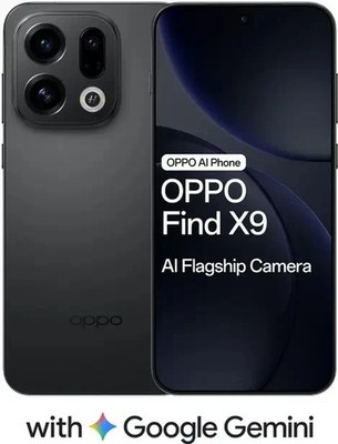 OPPO Find X9 5G with Google Gemini Factory Unlocked Dual SIM 512GB Storage-BLACK