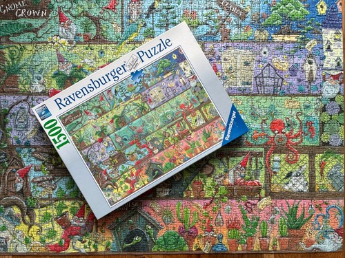 COMPLETE - Ravensburger - Gnome Grown - 1500 Piece Jigsaw - RARE - Challenging - Picture 4 of 6