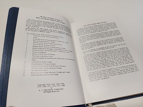 1968 Holy Bible Masonic Mason Edition Holman Blue Cover Fort Industry Lodge 630 - Picture 11 of 23