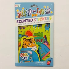 OOLY DRESSED TO IMPRESS Cola Scented Stickers COOL CAT 8 pcs