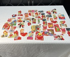 Lot of 39 Vintage Antique Valentines Cards Diecut Mechanical Estate Find