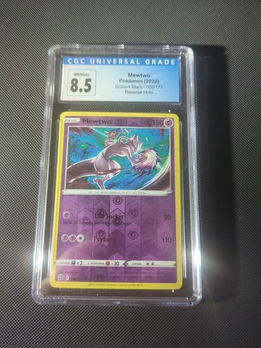 CGC 8.5 Mewtwo 056/172 Swsh09: Brilliant Stars Regular