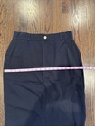 Escada Pencil Skirt Navy Cotton Twill Size 42 — photo 7